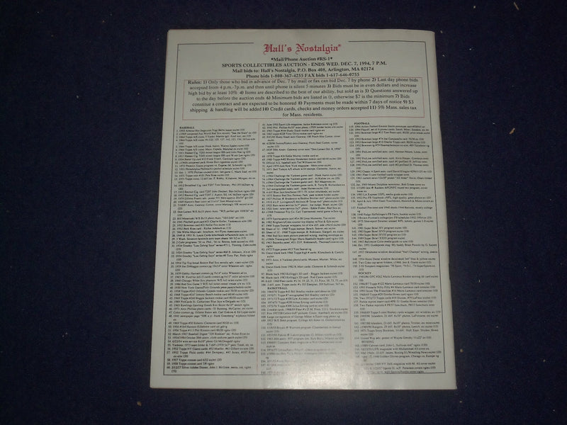 1998 JANUARY RAGTYME SPORTS MAGAZINE - ISSUE NO. 1 - STAN MUSIAL - ST 6817