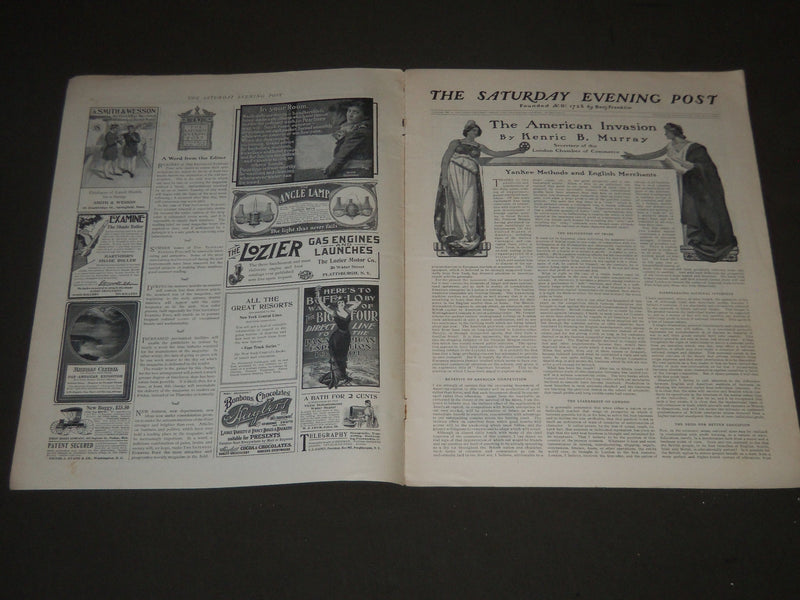 1901 JULY 13 THE SATURDAY EVENING POST MAGAZINE - ILLUSTRATED COVER - SP 540