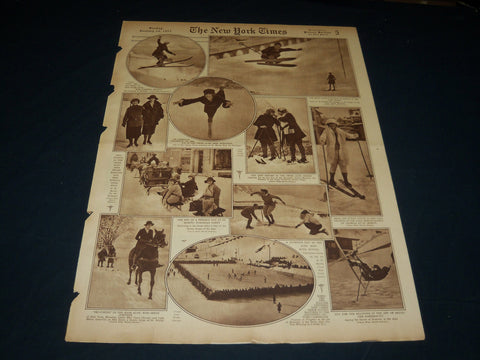 1923 JANUARY 14 NEW YORK TIMES PICTURE SECTION NO. 5 & 6 - JESS WILLARD- NT 8904