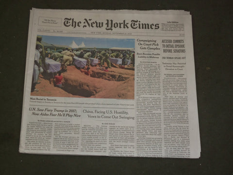 2018 SEPTEMBER 24 NEW YORK TIMES- 2ND ACCUSER SPEAKS OUT AGAINST BRETT KAVANAUGH