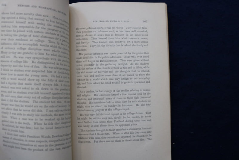 1879 REV. LEONARD WOODS - A DISCOURSE SOFTCOVER BOOKLET - K 928