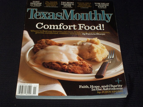 2005 NOVEMBER TEXAS MONTHLY MAGAZINE - COMFORT FOOD FRONT COVER - E 7513