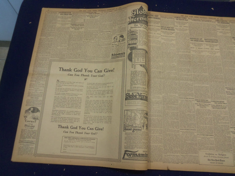 1922 FEBRUARY 23 NEW YORK TIMES - WEEKS BEGINS INQUIRY INTO ROMA CRASH - NT 9021
