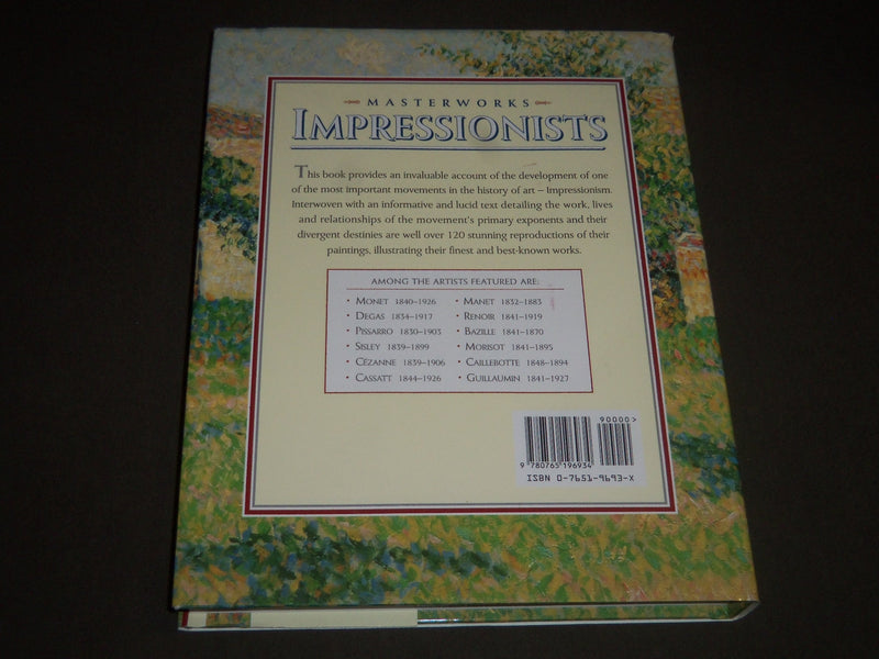1996 THE MASTERWORKS OF THE IMPRESSIONISTS BY DOUGLAS MANNERING BOOK - I 1101