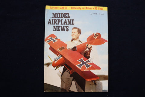 1959 APRIL MODEL AIRPLANE NEWS MAGAZINE - WARREM KOHLER COVER - E 11543