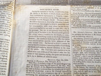 1835 OCT 10 NEW HAMPSHIRE STATESMAN - ADAMS - WEBSTER - SMALL POX - NP 614B