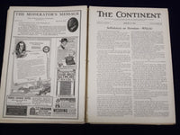 1918 JAN-JUNE THE CONTINENT MAGAZINE BOUND VOLUME - GREAT ARTICLES - KD 1460