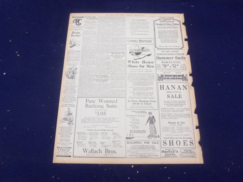 1920 JUNE 29 NEW YORK TIMES - DEMOCRATS WILDLY ACCLAIM WILSON - NT 9117