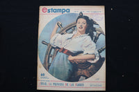 1950 MARCH 6 ESTAMPA MAGAZINE - YVONNE DE CARLO COVER - E 25138