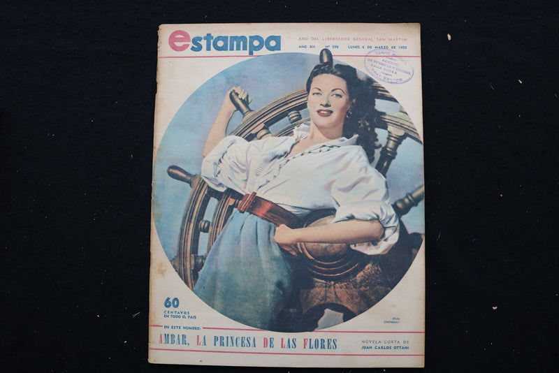 1950 MARCH 6 ESTAMPA MAGAZINE - YVONNE DE CARLO COVER - E 25138