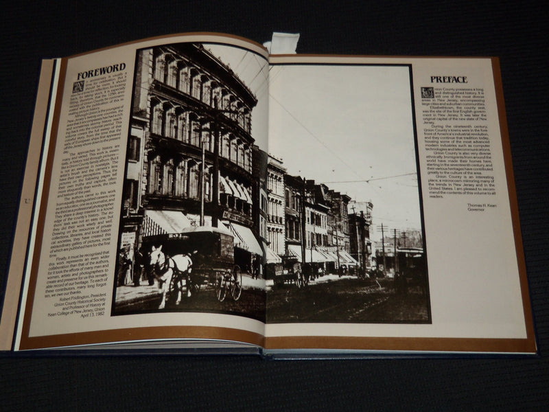 1982 ELIZABETH TOWN & UNION COUNTY A PICTORIAL HISTORY BOOK - KD 4585H
