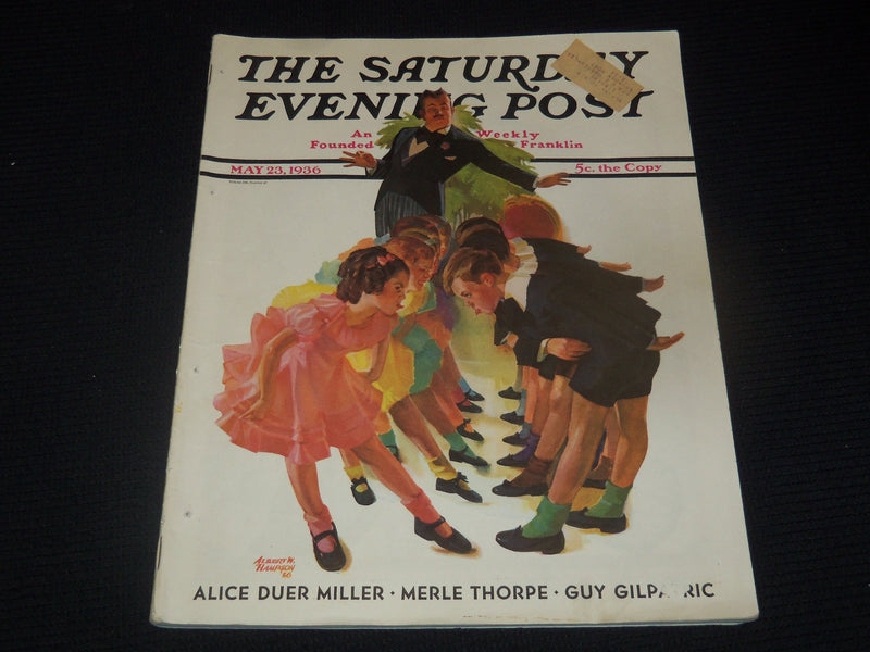 1936 MAY 23 THE SATURDAY EVENING POST MAGAZINE - ILLUSTRATED COVER - SP 1630