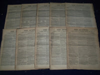 1878 THE ACADEMY WEEKLY REVIEW OF LITERATURE LOT OF 34 ISSUES - LONDON - O 2224