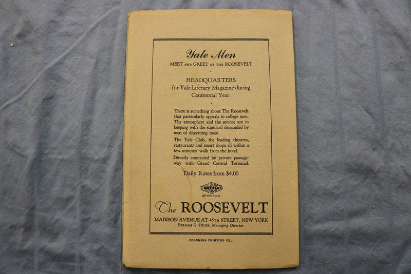 1935 NOVEMBER THE YALE LITERARY MAGAZINE - K 3230
