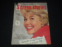 1960 MARCH SCREEN STORIES MAGAZINE - DORIS DAY COVER - E 12314