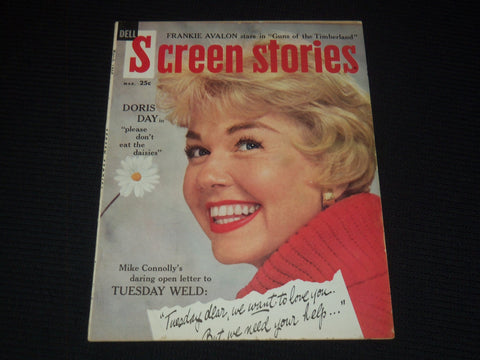 1960 MARCH SCREEN STORIES MAGAZINE - DORIS DAY COVER - E 12314