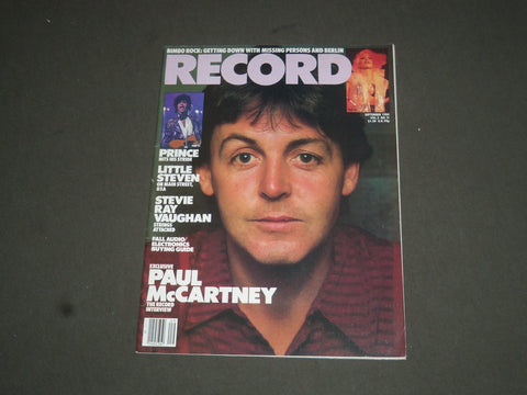 1984 SEPTEMBER RECORD MAGAZINE - PAUL MCCARTNEY COVER - SP 7806