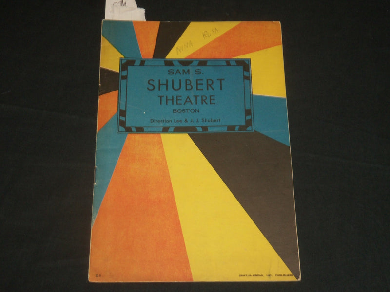 1931 NINA ROSA - SAM'S SHUBERT THEATRE PROGRAM - BETTY DAVIS - J 5665