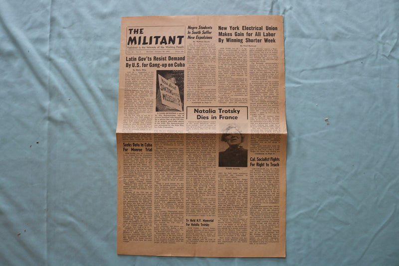 1962-1967 THE MILITANT NEWSPAPER - LOT OF 4 - K 3300