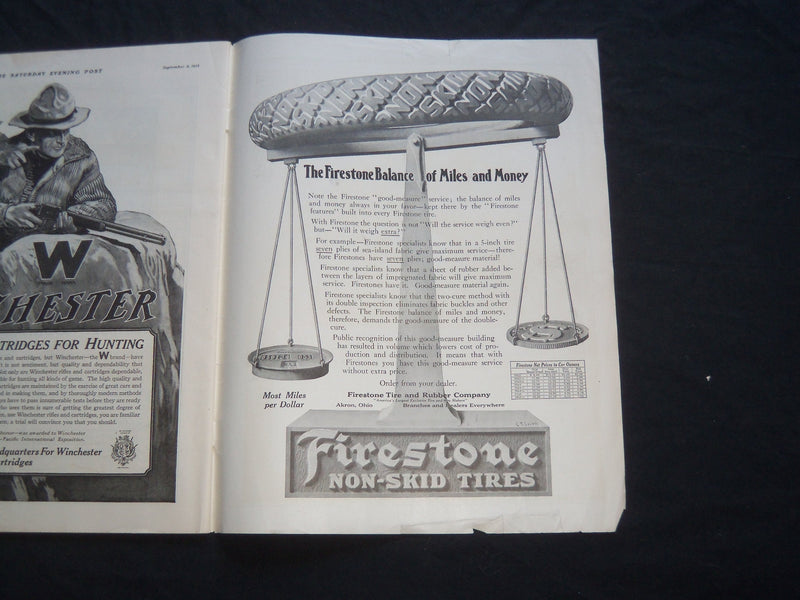 1915 SEPTEMBER 4 THE SATURDAY EVENING POST MAGAZINE - ILLUSTRATED COVER - SP 668