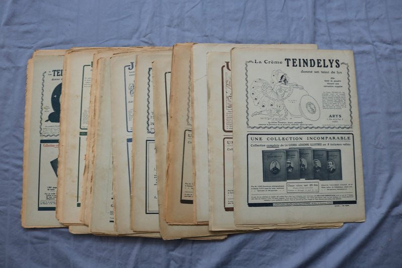 1919 LA GUERRE & LA VIE AERIENNE ILLUSTRE MAGAZINES- FRENCH - LOT OF 28 - O 3852
