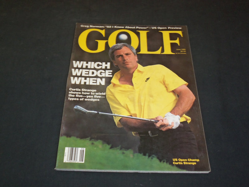 1989 JUNE GOLF MAGAZINE - U.S. OPEN CHAMPION - CURTIS STRANGE - SP 7259