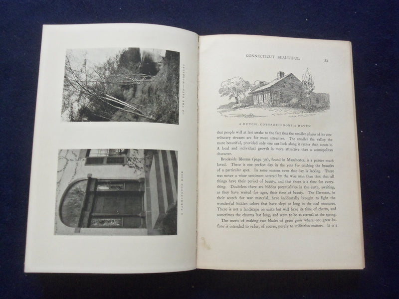 1923 CONNECTICUL BEAUTIFUL HARDCOVER BOOK BY WALLACE NUTTING - KD 8392