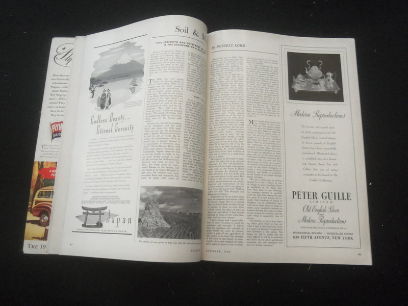 1940 OCTOBER COUNTRY LIFE MAGAZINE - NICE COVER, STORIES & PHOTOS - ST 3660C