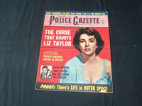1961 JULY THE NATIONAL POLICE GAZETTE MAGAZINE- CURSE HAUNTS LIZ TAYLOR - B 5706