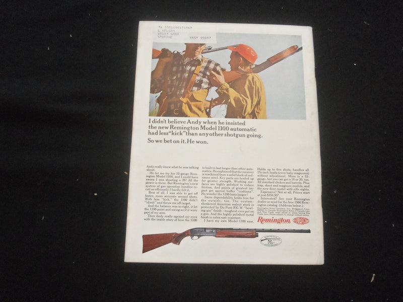 1966 SEPTEMBER GUNS & AMMO MAGAZINE - - ST 732K