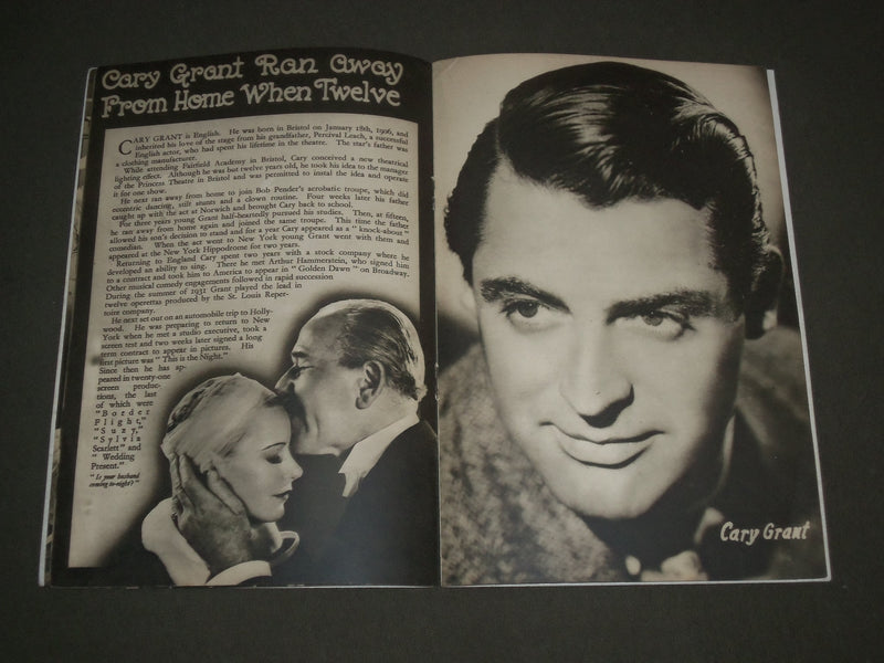 1937 FAN FARE SOUVENIR PROGRAMME - FOR YOU ALONE - GRACE MOORE - GRANT - J 2639