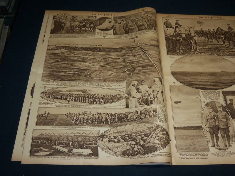 1917 DECEMBER 9 NEW YORK TIMES ROTO PICTURE SECTION - STARS AND STRIPES- NT 9371