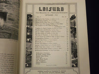 1934 LEISURE MAGAZINE OF A THOUSAND DIVERSIONS LOT OF 3 ISSUES - ILLUS. - J 1865
