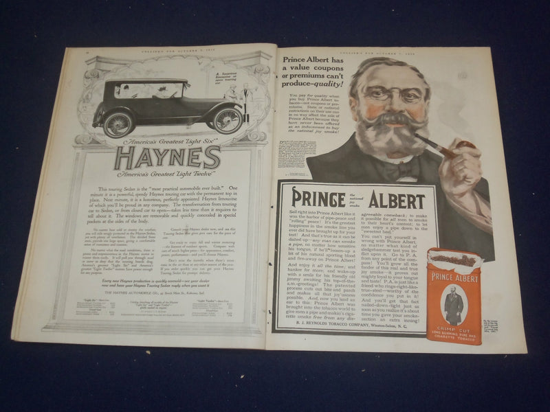 1916 OCTOBER 7 COLLIER'S MAGAZINE -WOODROW WILSON - RAY STANNARD BAKER - ST 6787