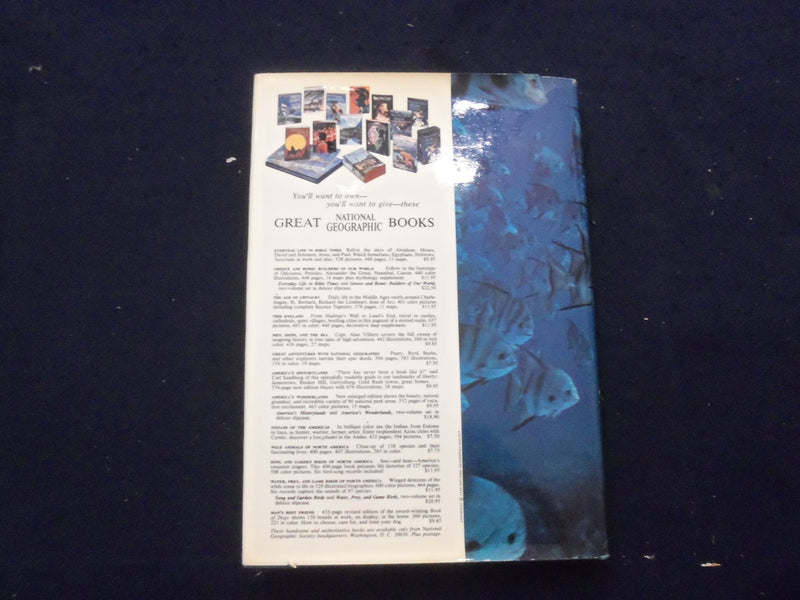 1969 WONDEROUS WORLD OF FISHES HARDCOVER BOOK -NATIONAL GEOGRAPHIC SOC.- KD 8270