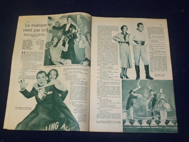 1936 JULY 3 CINE-MIROIR MOVIE MAGAZINE - SYLVIA SYDNEY COVER - FRENCH - B 6534