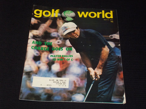 1978 APRIL 21 GOLF WORLD MAGAZINE - GARY PLAYER FRONT COVER - E 6676