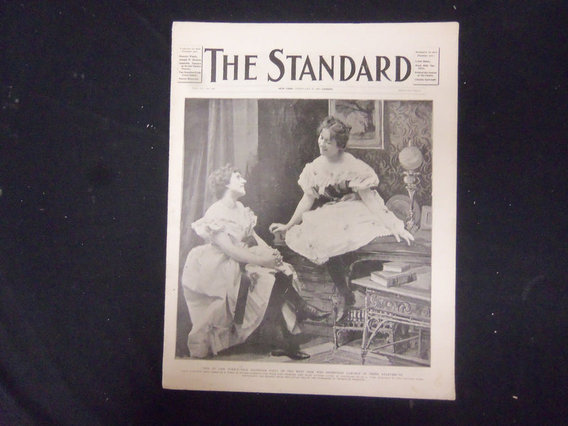 1897 FEB 27 THE STANDARD MAGAZINE - NY'S BACHELOR GIRLS OF WEST SIDE - ST 3215