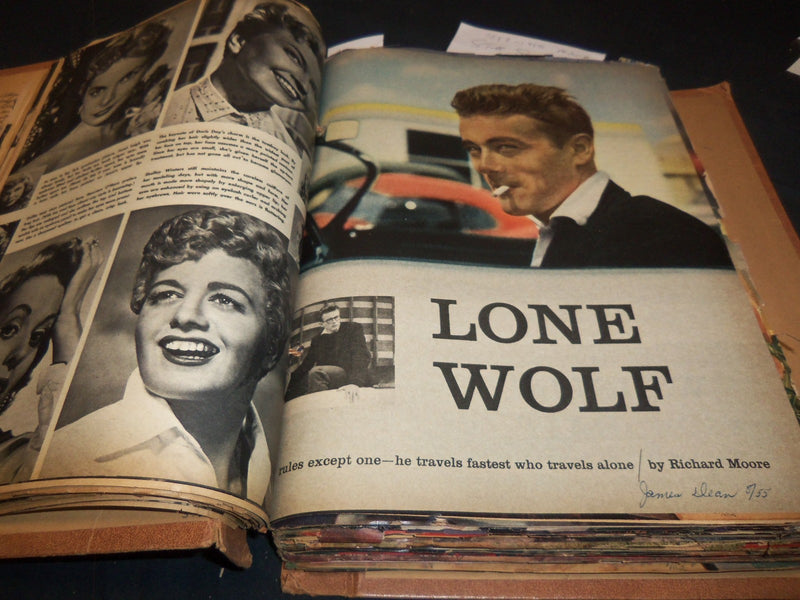 1952-1955 MOVIE STAR SCRAPBOOK LOADED WITH GREAT PHOTOS - 9A