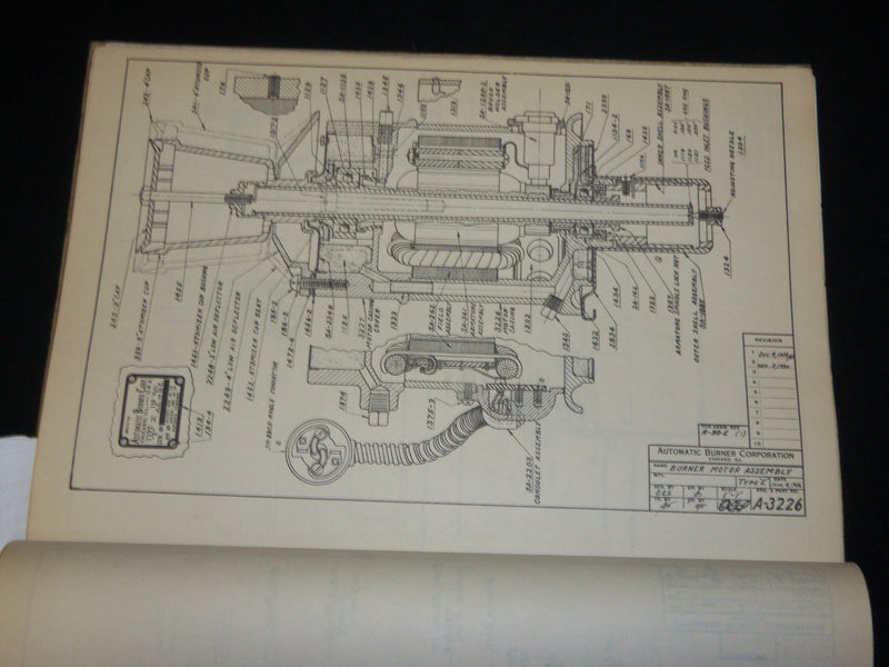1928 AUTOMATIC BURNER CORP ABC SERVICE MANUAL - CHICAGO - KD 6430