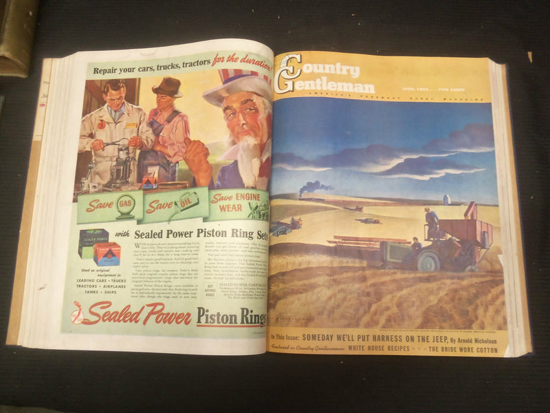 1942 JANUARY-DECEMBER COUNTRY GENTLEMAN BOUND MAGAZINE VOLUME - R 729L