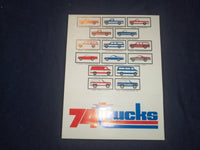 1974 CHEVROLET VAN OWNER'S MANUAL & PAMPHLETS - J 6435