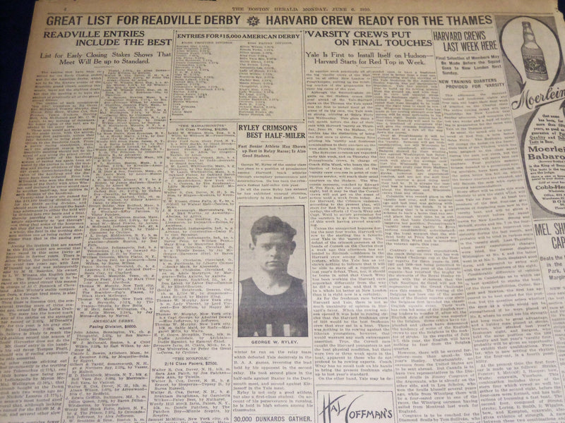 1910 JUNE 6 THE BOSTON HERALD - O. HENRY'S CAREER AT SUDDEN END - BH 330