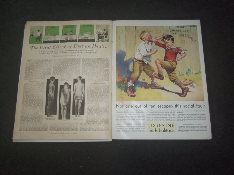 1930 JULY WOMAN'S WORLD MAGAZINE - DELICIOUS DESSERTS - SP 1520I