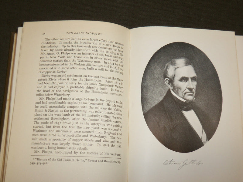 1926 THE BRASS INDUSTRY IN THE UNITED STATES BOOK BY WILLIAM G. LATHROP- KD 6232