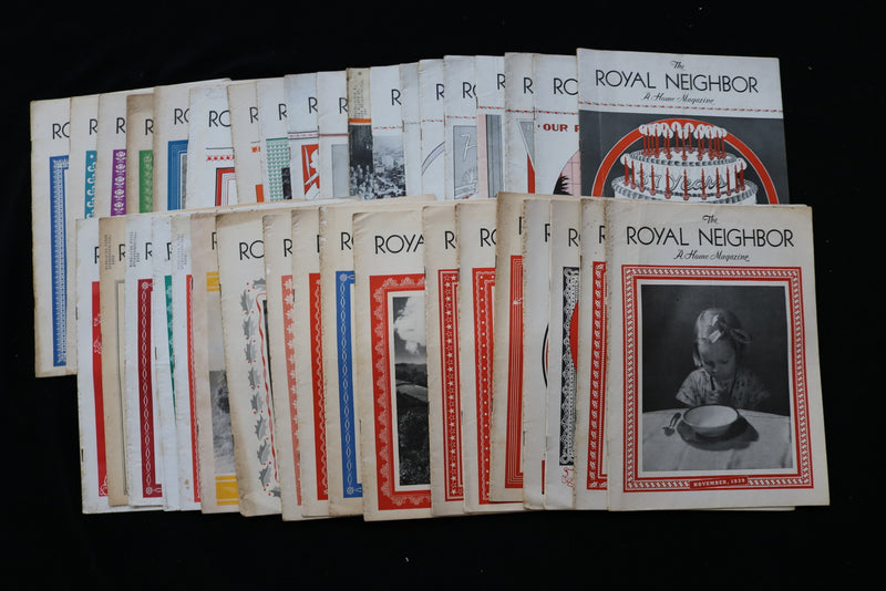 1932-1949 THE ROYAL NEIGHBOR - A HOME - MAGAZINE - LOT OF 37 - O 3709