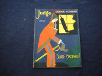 1927 OCTOBER 8 JUDGE MAGAZINE - LODGE NUMBER - SHAKE BROTHER! - B 436K