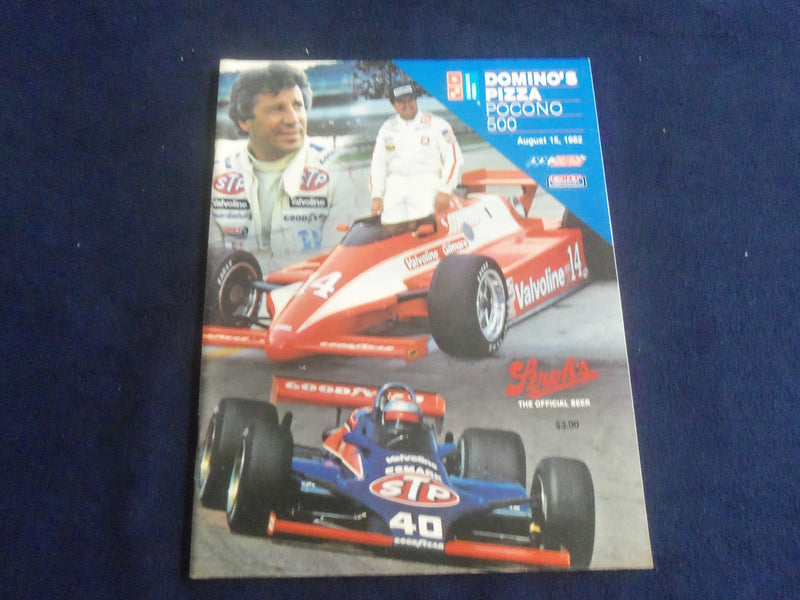 1982 AUGUST 15 DOMINO'S PIZZA POCONO 500 RACING PROGRAM - SP 3898I