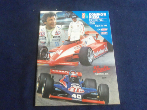 1982 AUGUST 15 DOMINO'S PIZZA POCONO 500 RACING PROGRAM - SP 3898I