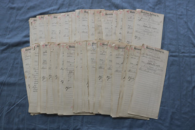 1881 AUG & SEP MANHATTAN RAILWAY COMPANY VOUCHERS - APPROXIMATELY 100 - O 3886